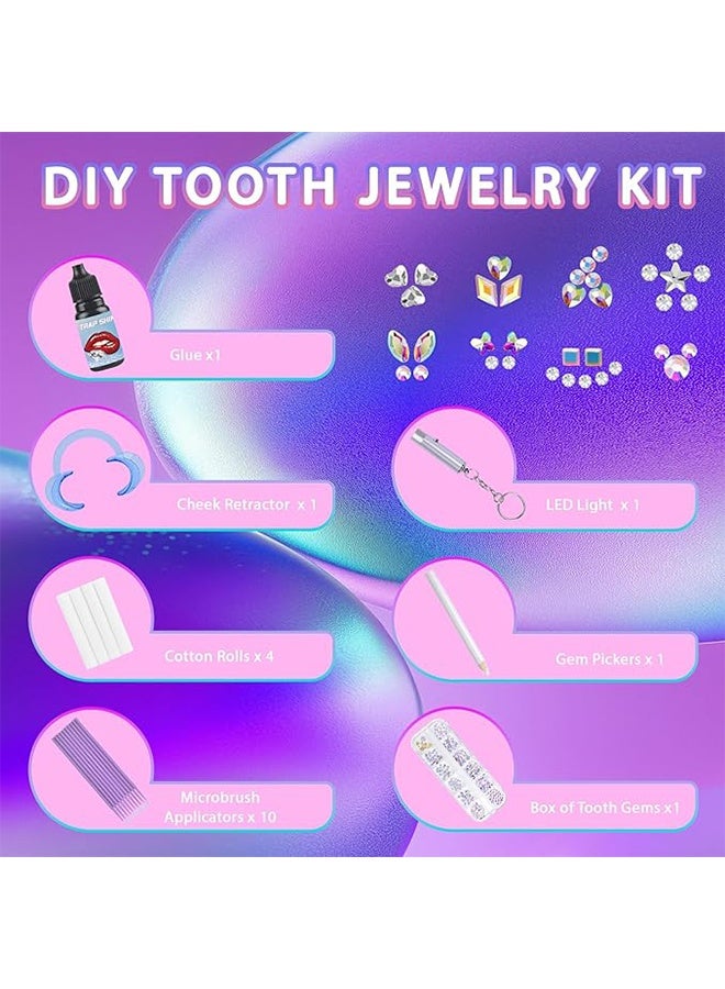 Loeland Tooth Gem Kit, Professional DIY Tooth Gem Kit with Curing Light and Glue, Removable DIY Teeth Jewelry Gems Kit for Women Girls - Image 2